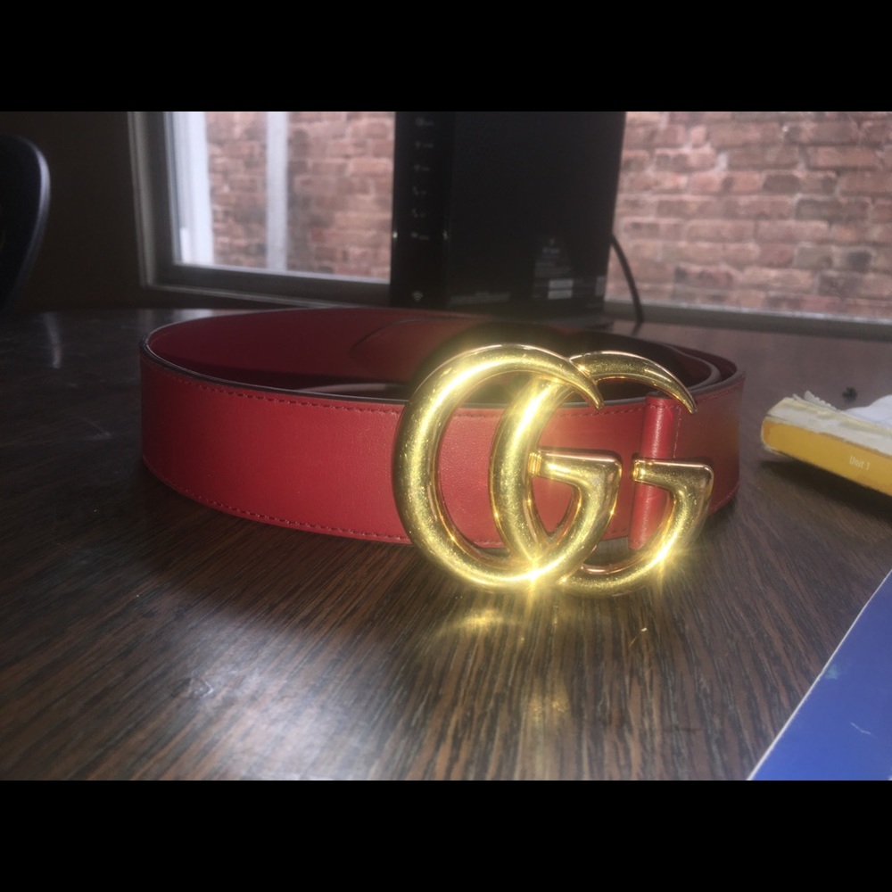 Gucci belt red big buckle - Picture 3 of 5